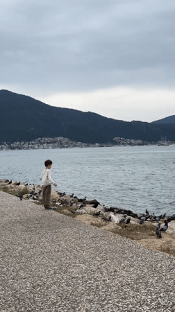 Families enjoy morning moments along Fethiye's scenic Turkish coastline
