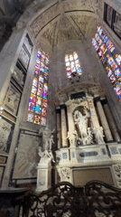 Morning around the Duomo and streets of central Milan