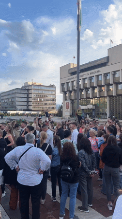 Vintage car event draws crowds at Bulgarian university