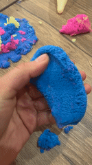 Kinetic sand play session captured in Malevo, Bulgaria