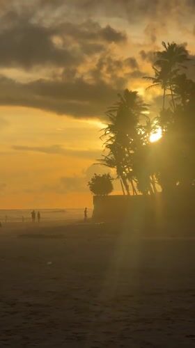 Sunset captured by witnesses on Sri Lankan beaches