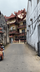 Early morning street scene captured in Da Lat, Vietnam