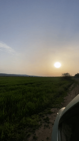 Rural field landscape documented in Goritsa, Bulgaria