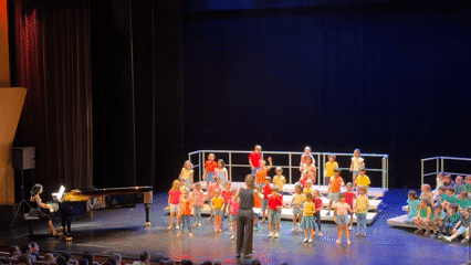 Children's choir performance at Strasbourg conservatory
