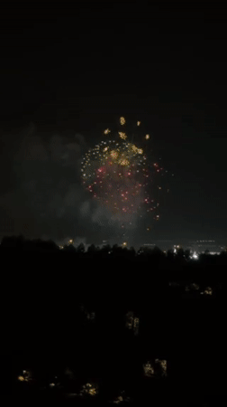 Fireworks display lights up Dubai skyline Thursday evening