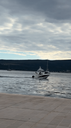 Ordinary afternoon at Tivat marina captured by witnesses
