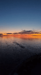 Twilight colors captured over Russian waters June 3
