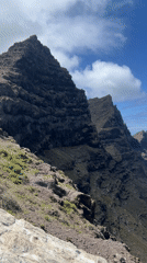 Coastal mountain scenery documented in La Aldea de San Nicolás