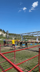 Outdoor obstacle course competition held in Khvalynsk, Russia