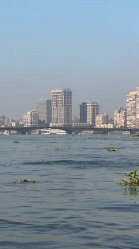 Morning scenes along the Nile waterfront in Cairo