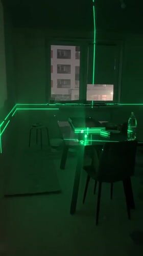 Construction work documented with laser levels in Verkhnyaya Pyshma
