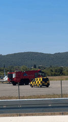 Busy summer morning on the tarmac at Tivat Airport
