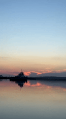 Sunset harbor scenes and daily life captured in Chaikovsky