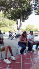 Community gathering at La Asuncion baseball field draws casual crowd