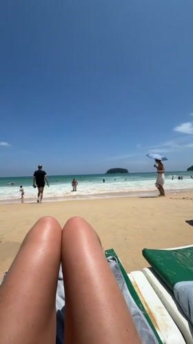 Lazy beach morning at Karon, Phuket
