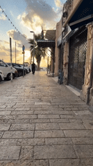 Tel Aviv-Jaffa waterfront at golden hour