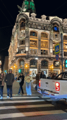 Evening stroll through central Saint Petersburg landmarks and venues
