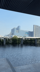 Morning cityscape view captured from elevated Bangkok location