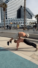 Morning activities documented along Tel Aviv waterfront area