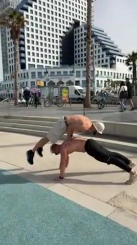 Morning activities documented along Tel Aviv waterfront area