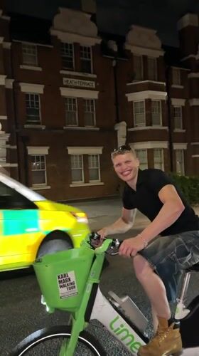 Evening rides through London streets, from sunset to night