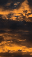 Dramatic sunset clouds over Nikolskoye, cat ears included