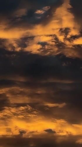 Dramatic sunset clouds over Nikolskoye, cat ears included