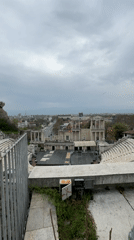 Tourist documents visit to ancient Plovdiv theater and Old Town