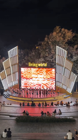 Traditional children's performance held at Denpasar's Living World venue