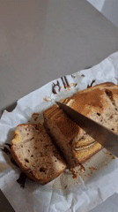Home baker prepares banana bread in Ramat Gan