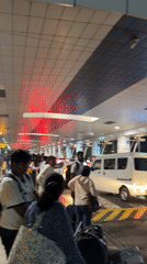 Busy evening scenes documented at Sri Lanka's main airport