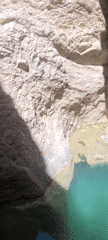 Tourist documents natural springs and rock formations in Ziarat