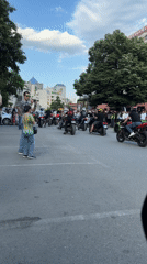 Motorcycle gathering draws crowds outside Grand Hotel Plovdiv