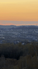 Sunset panoramic view captured over Esch-sur-Alzette cityscape