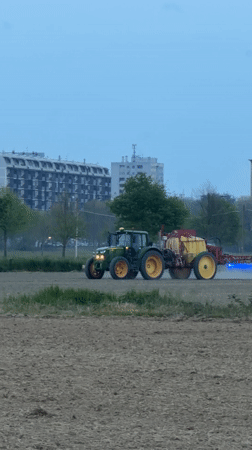 Milan witnesses capture farm work and aircraft activity