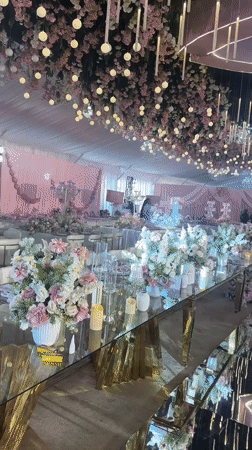 Lavish event venue dressed for a high-end celebration in Abuja