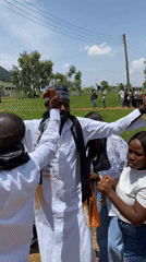 University graduation celebration draws crowds in Nigerian campus towns