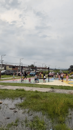 Morning community life bustles in overcast Davao City