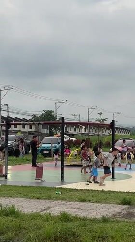 Morning community life bustles in overcast Davao City