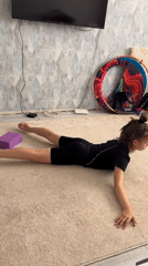 Family morning routine captured in Chaikovsky home exercises pets