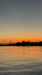 Sunset captured over water in Buleleng, Indonesia