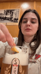 Woman spotted at Bratislava restaurant during evening hours