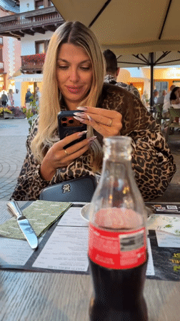 Summer evening in Cortina d'Ampezzo's bustling town square