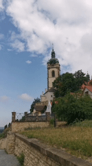 Mělník castle complex and surroundings on a July morning