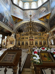 Orthodox Church Visit Documented Through Interior and Exterior Views