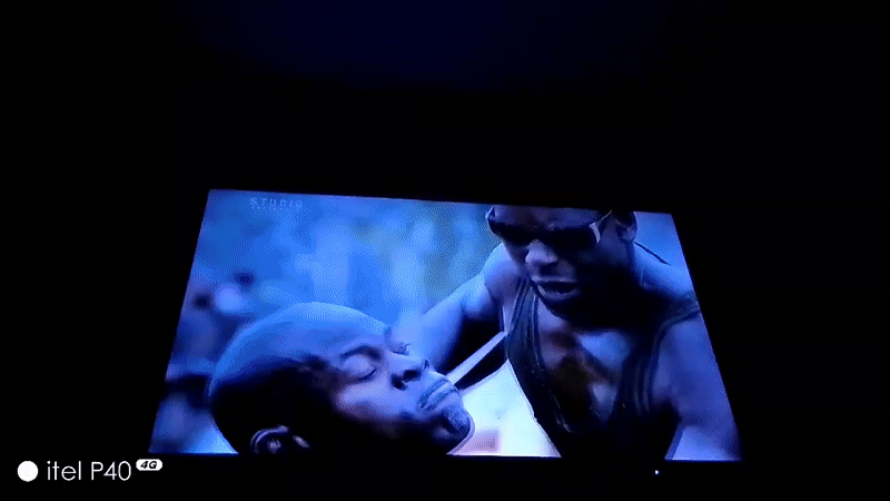 Movie night in Jos: Studio Universal action film on screen