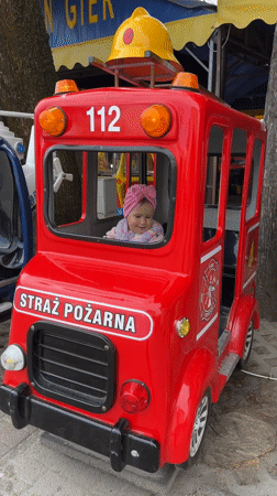 Father and child enjoy outdoor moments in Wisła park