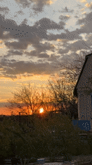 Evening cooking and sunset captured in Kamyshin, Russia