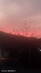 Evening documentation of residential Altagracia neighborhood during sunset