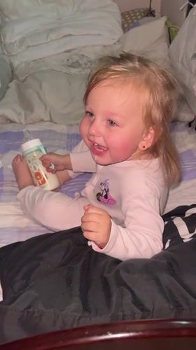 Toddler bedtime and baby moments at home in Pilsen